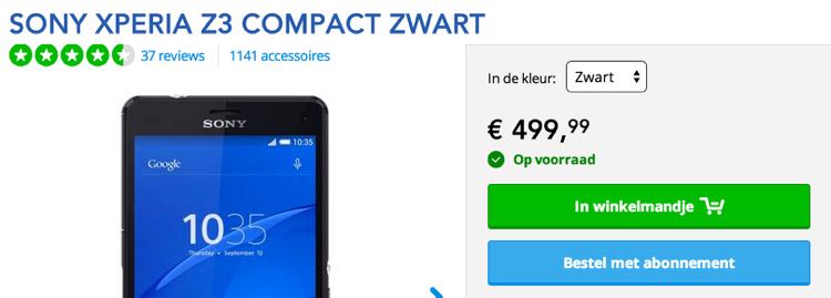 Sony_Xperia_Z3_Compact_Zwart_-_PDAshop_be