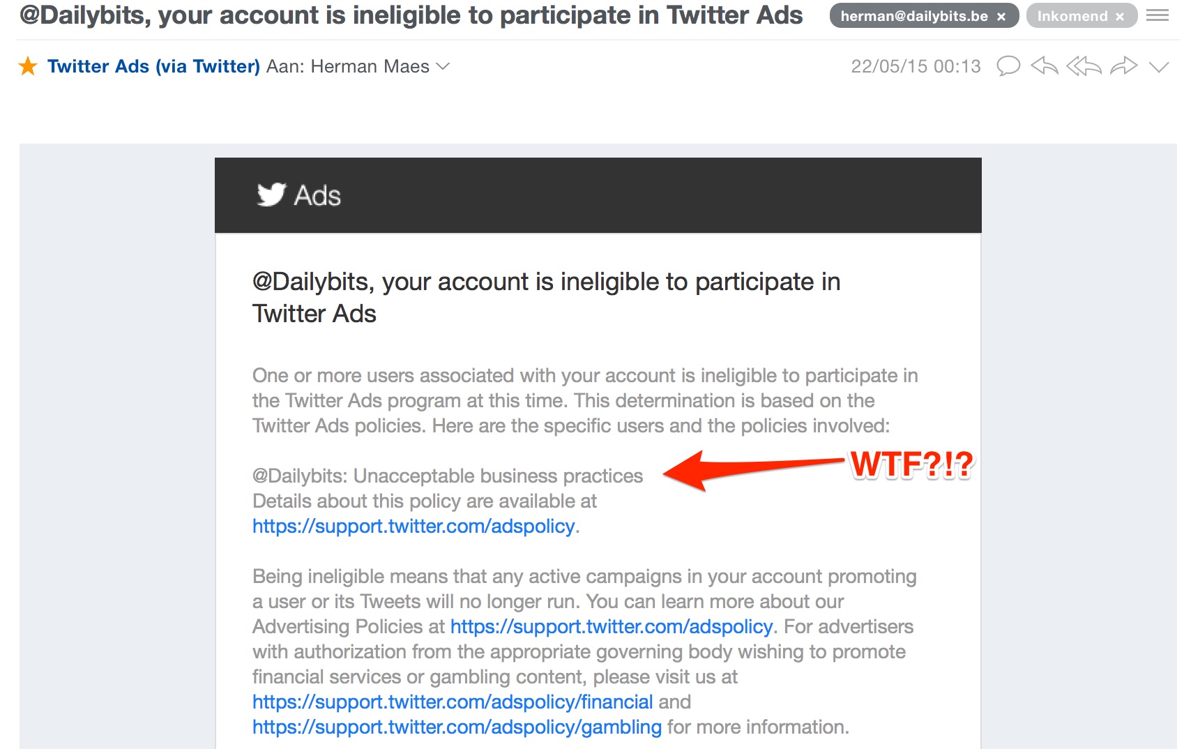 your_account_is_ineligible_to_participate_in_Twitter_Ads