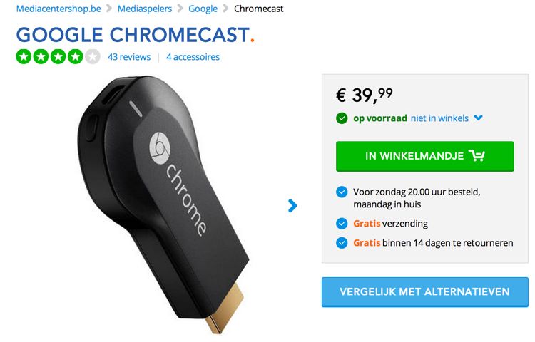 Chromecast kopen