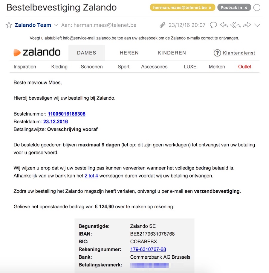 haat rollen Accumulatie Met Zalando pakket van een ander gaan lopen? (update: En opnieuw)